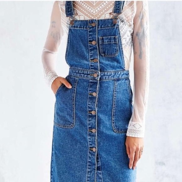 Urban Outfitters Dresses & Skirts - Urban Outfitters BDG Blue Denim Overall Dress